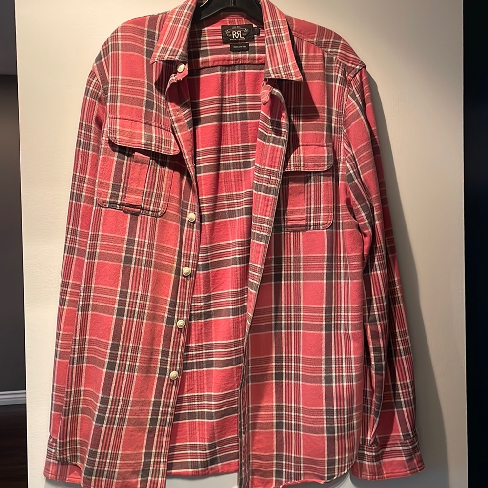 RR Ralph Lauren plaid button down
